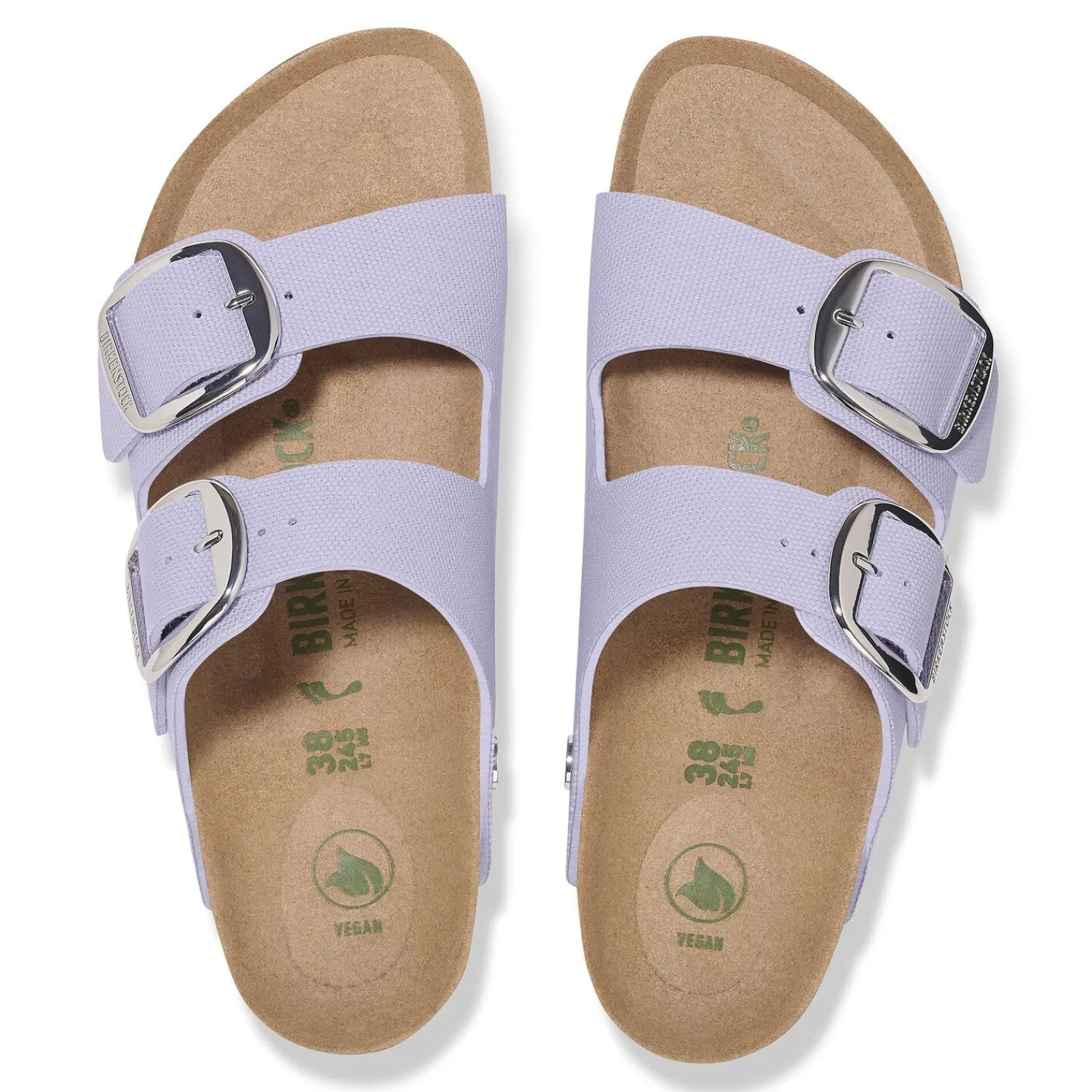 Dames Birkenstock Twee Riemen-Arizona Big Buckle Rivet Logo