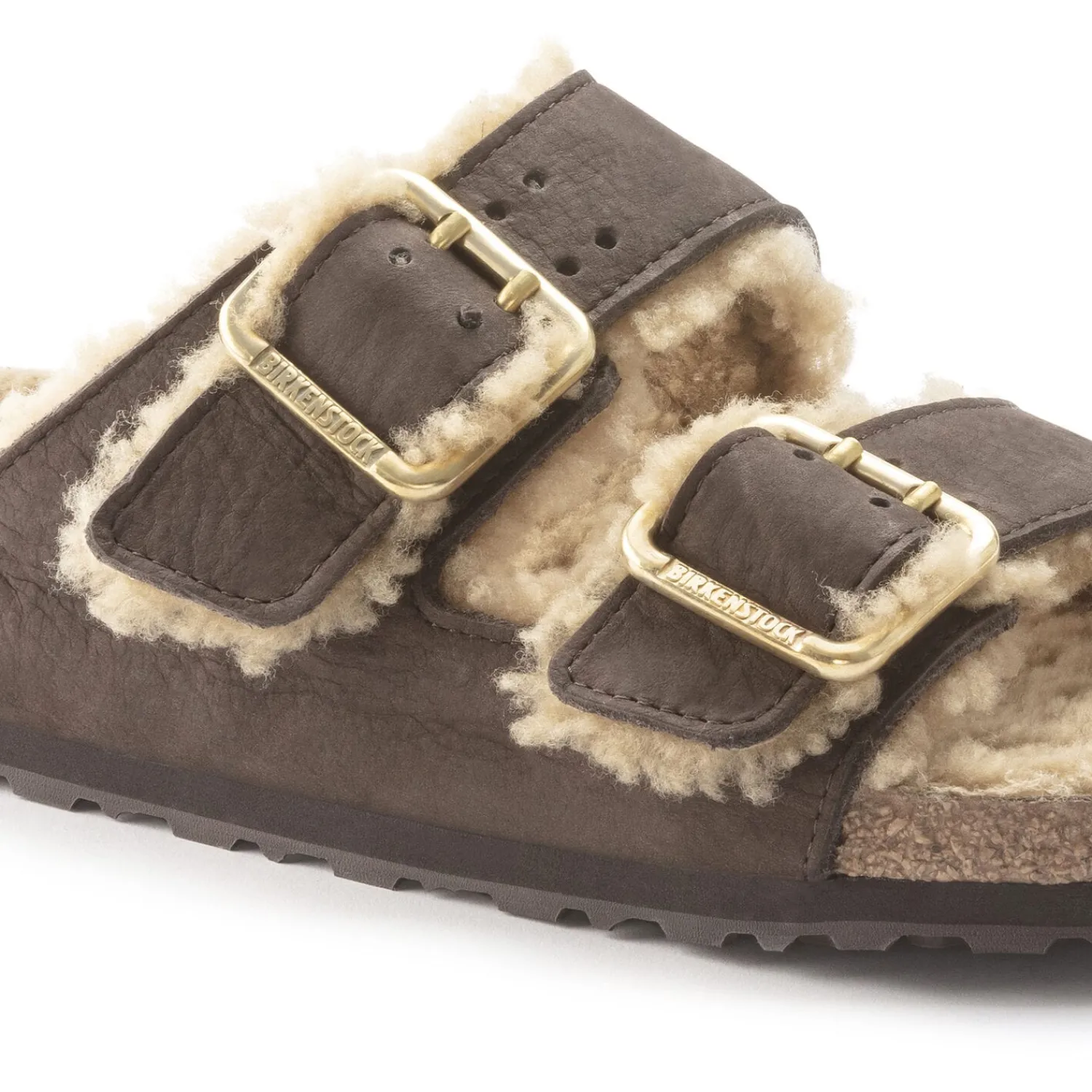 Heren Birkenstock Twee Riemen-Arizona Bold Shearling