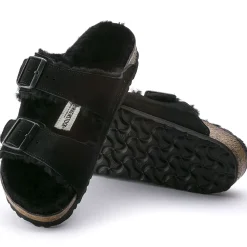 Heren Birkenstock Twee Riemen-Arizona Lamsvel