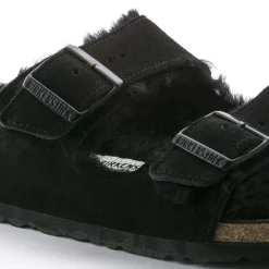 Heren Birkenstock Twee Riemen-Arizona Lamsvel