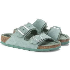 Dames Birkenstock Twee Riemen-Arizona Lamsvel