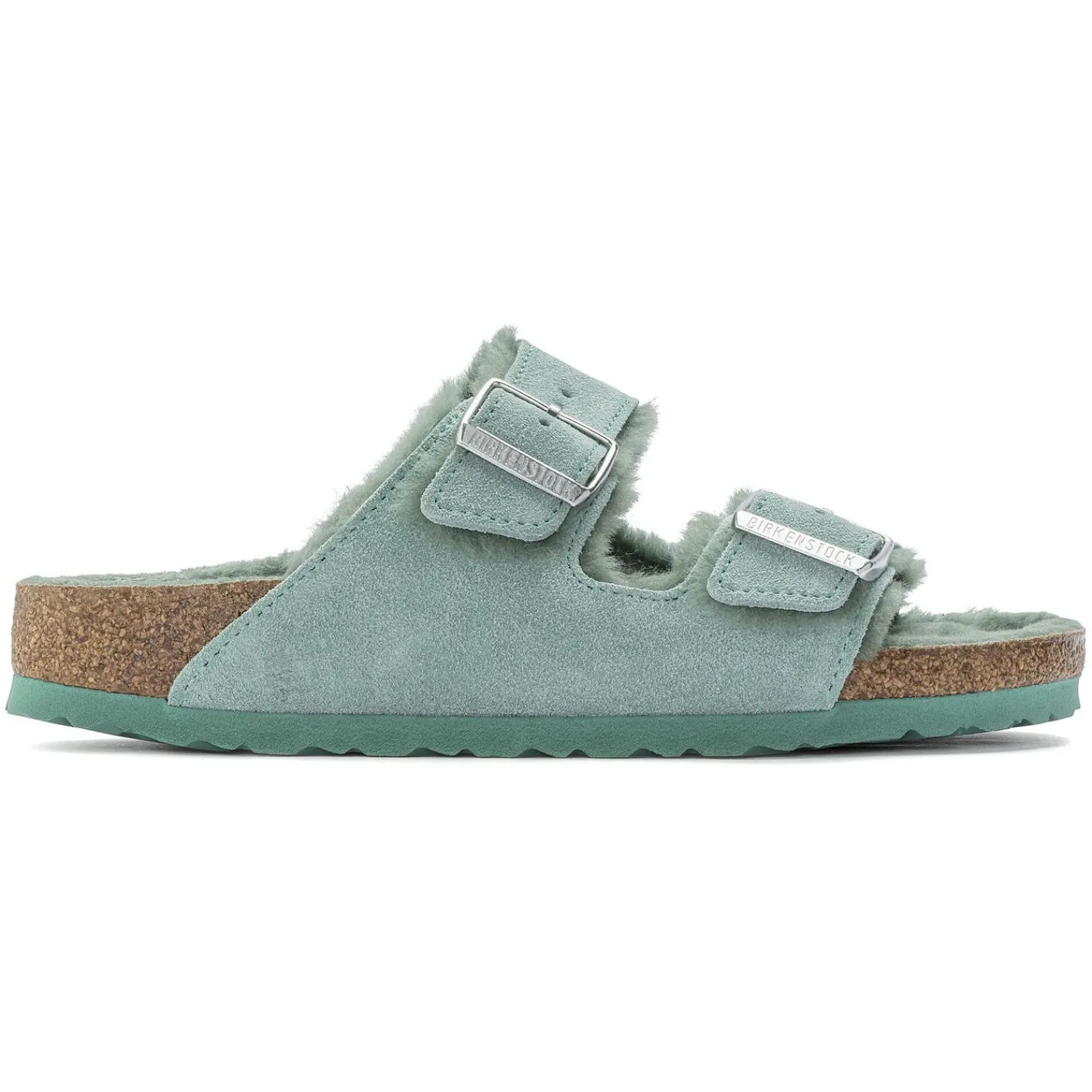 Dames Birkenstock Twee Riemen-Arizona Lamsvel