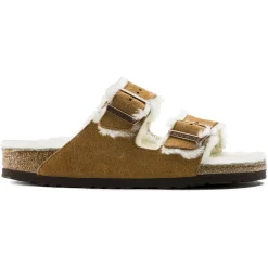 Heren Birkenstock Twee Riemen-Arizona Lamsvel