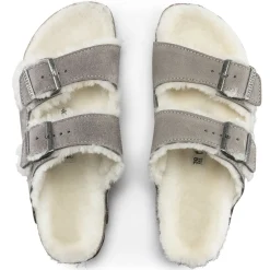 Heren Birkenstock Twee Riemen-Arizona Lamsvel