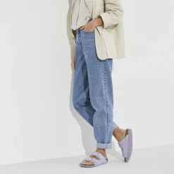 Dames Birkenstock Twee Riemen-Arizona Lamsvel