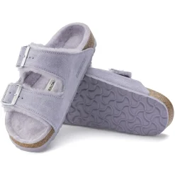 Dames Birkenstock Twee Riemen-Arizona Lamsvel