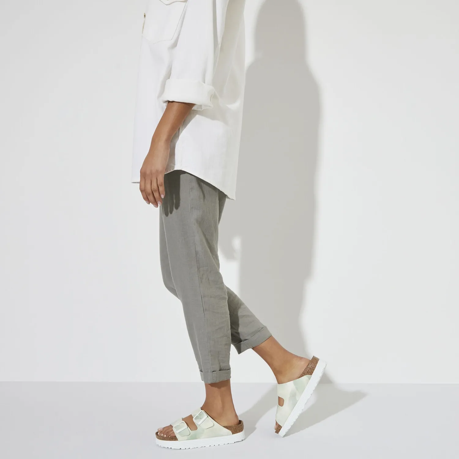 Dames Birkenstock Plateau-Arizona Platform Veganistisch