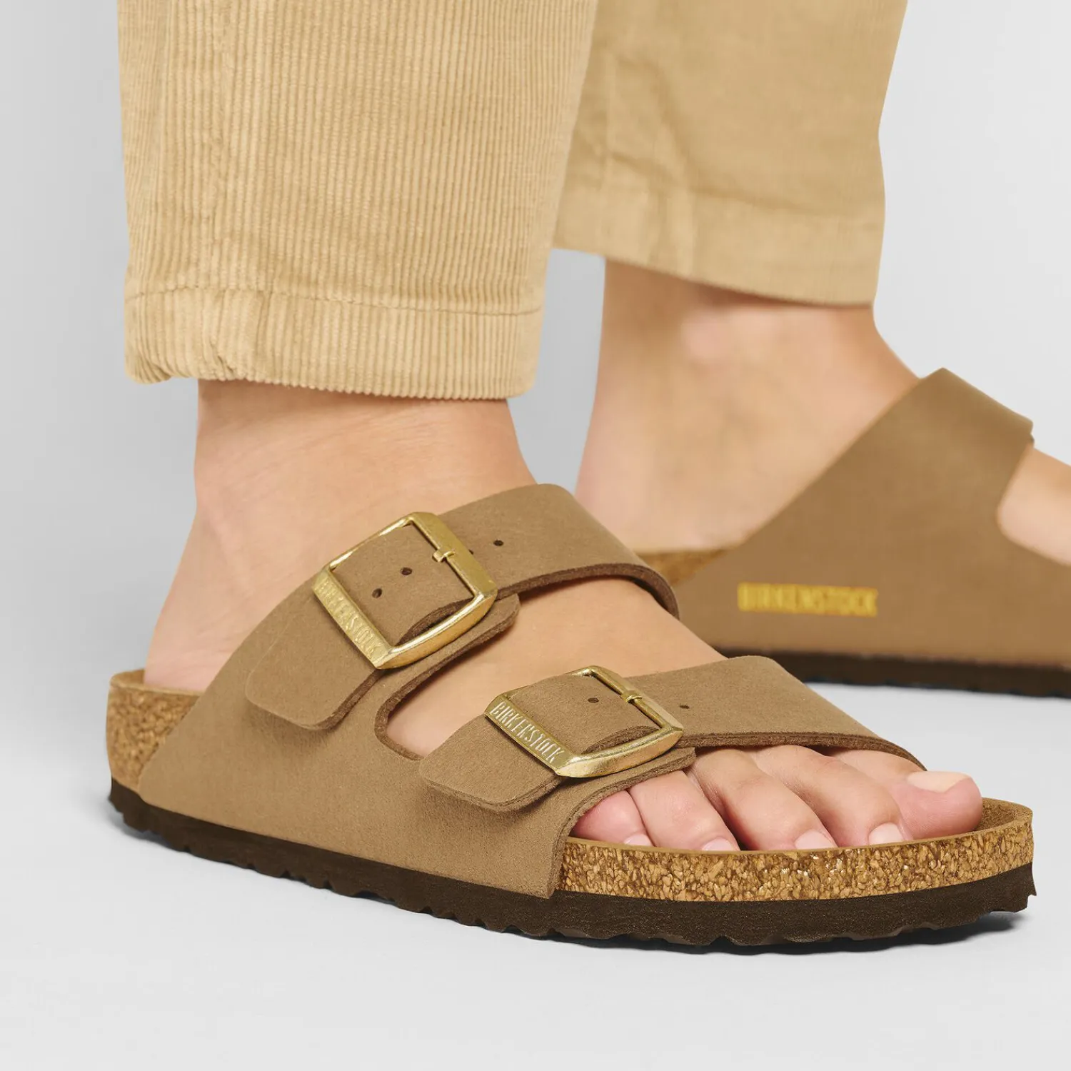 Dames Birkenstock Twee Riemen-Arizona Veganistisch