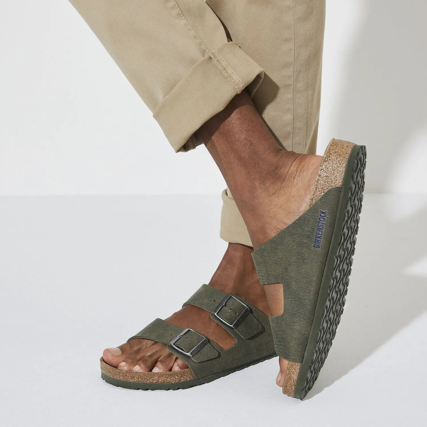 Heren Birkenstock Twee Riemen-Arizona Veganistisch