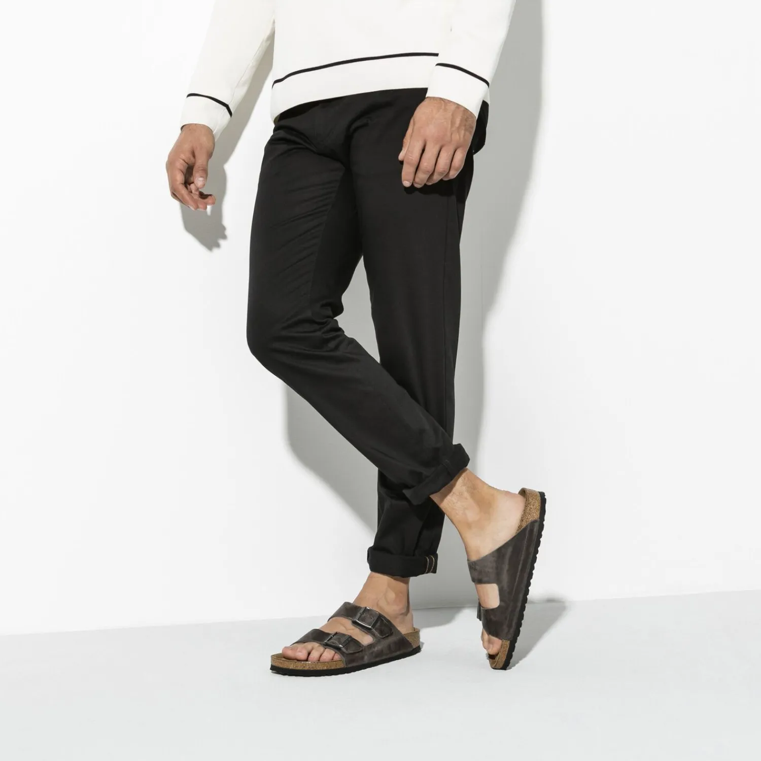 Heren Birkenstock Twee Riemen-Arizona Zacht Voetbed