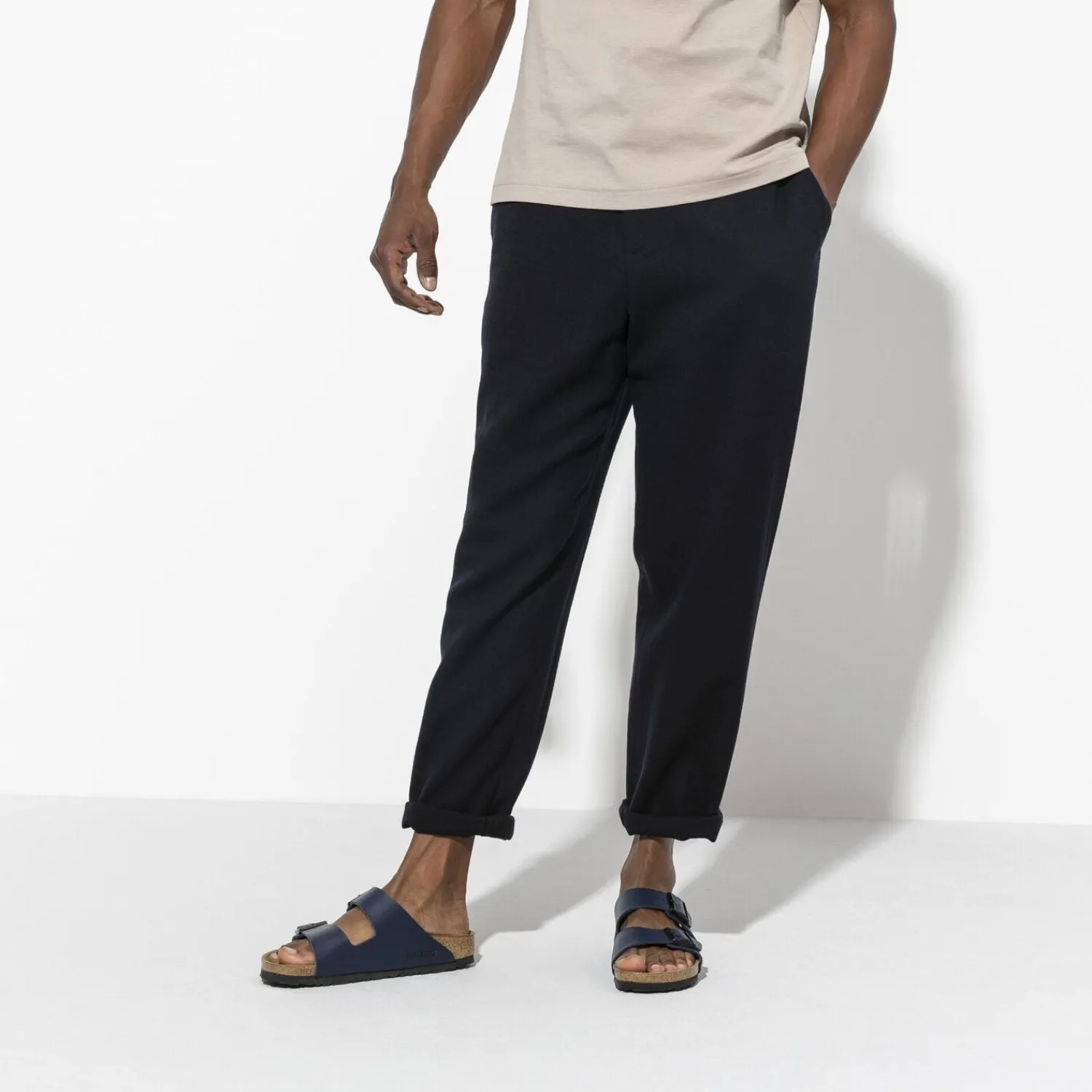 Heren Birkenstock Twee Riemen-Arizona Zacht Voetbed