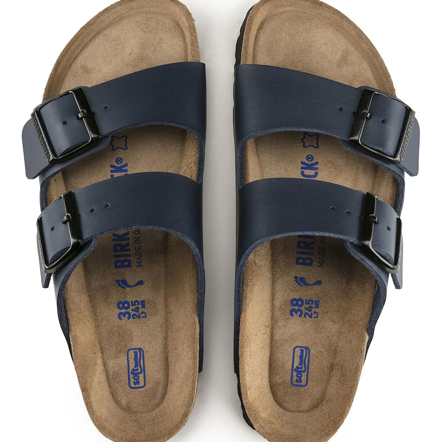 Heren Birkenstock Twee Riemen-Arizona Zacht Voetbed