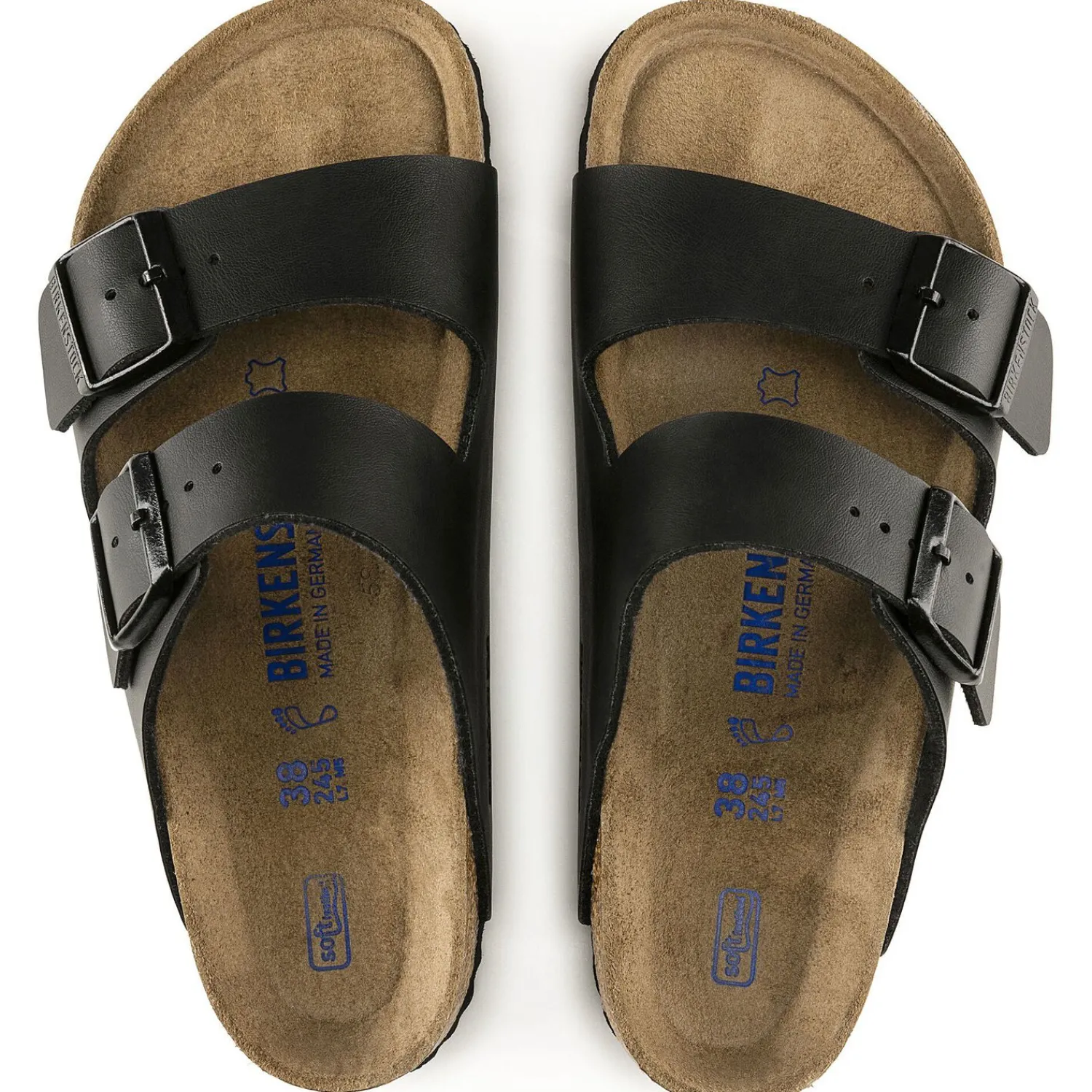 Heren Birkenstock Twee Riemen-Arizona Zacht Voetbed