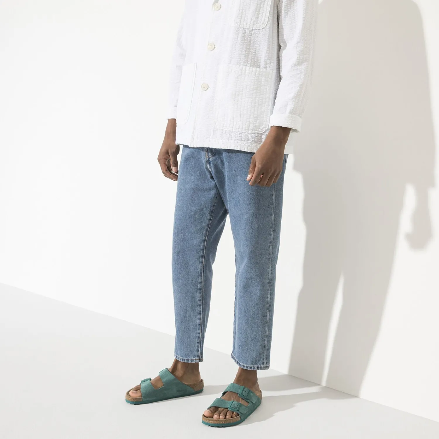 Heren Birkenstock Twee Riemen-Arizona Zacht Voetbed