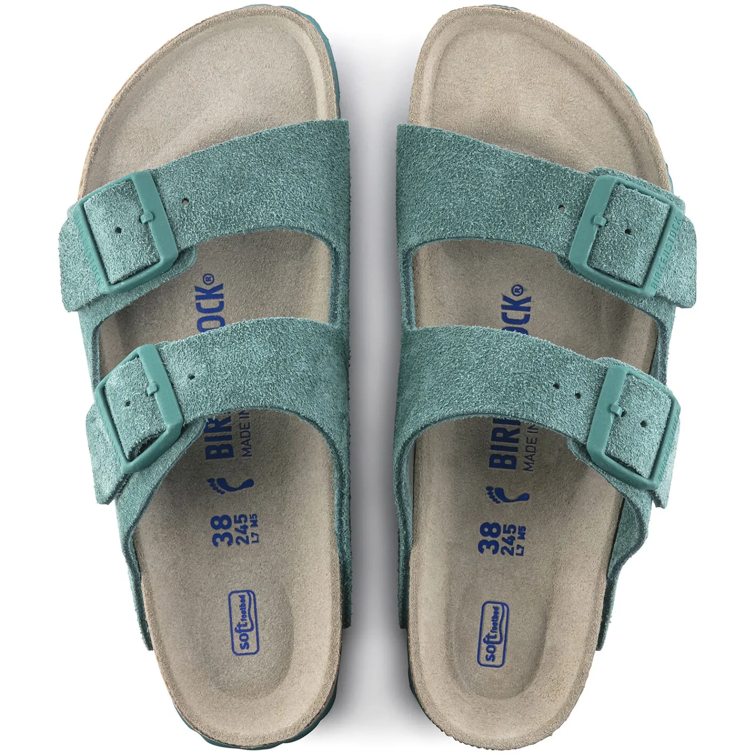 Heren Birkenstock Twee Riemen-Arizona Zacht Voetbed