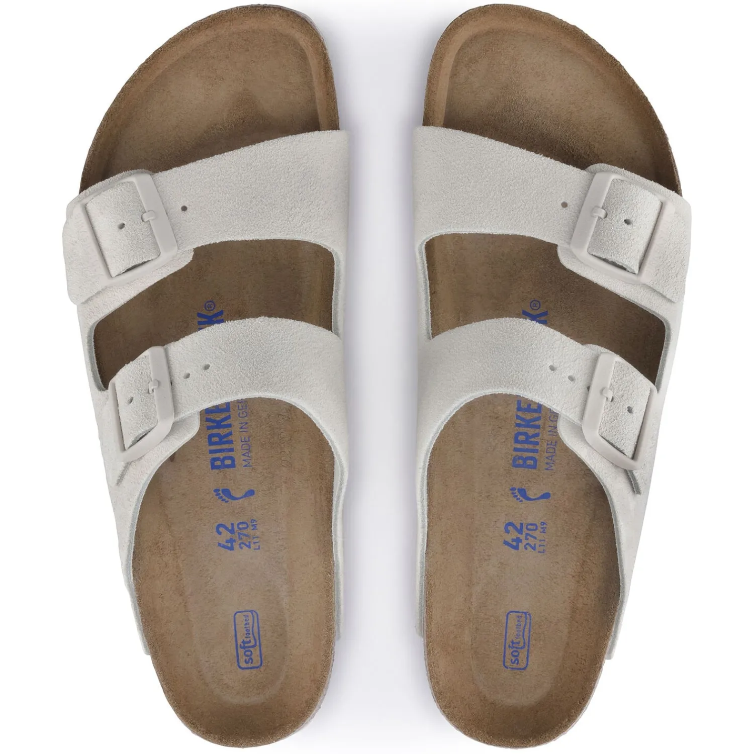 Heren Birkenstock Twee Riemen-Arizona Zacht Voetbed