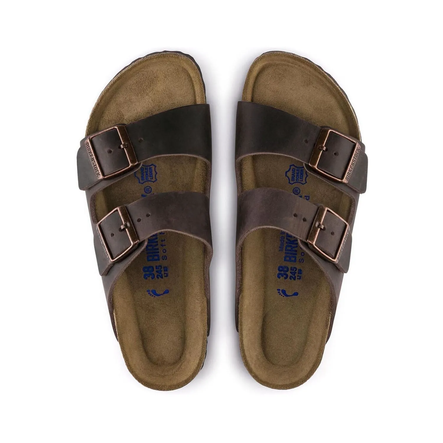 Heren Birkenstock Twee Riemen-Arizona Zacht Voetbed
