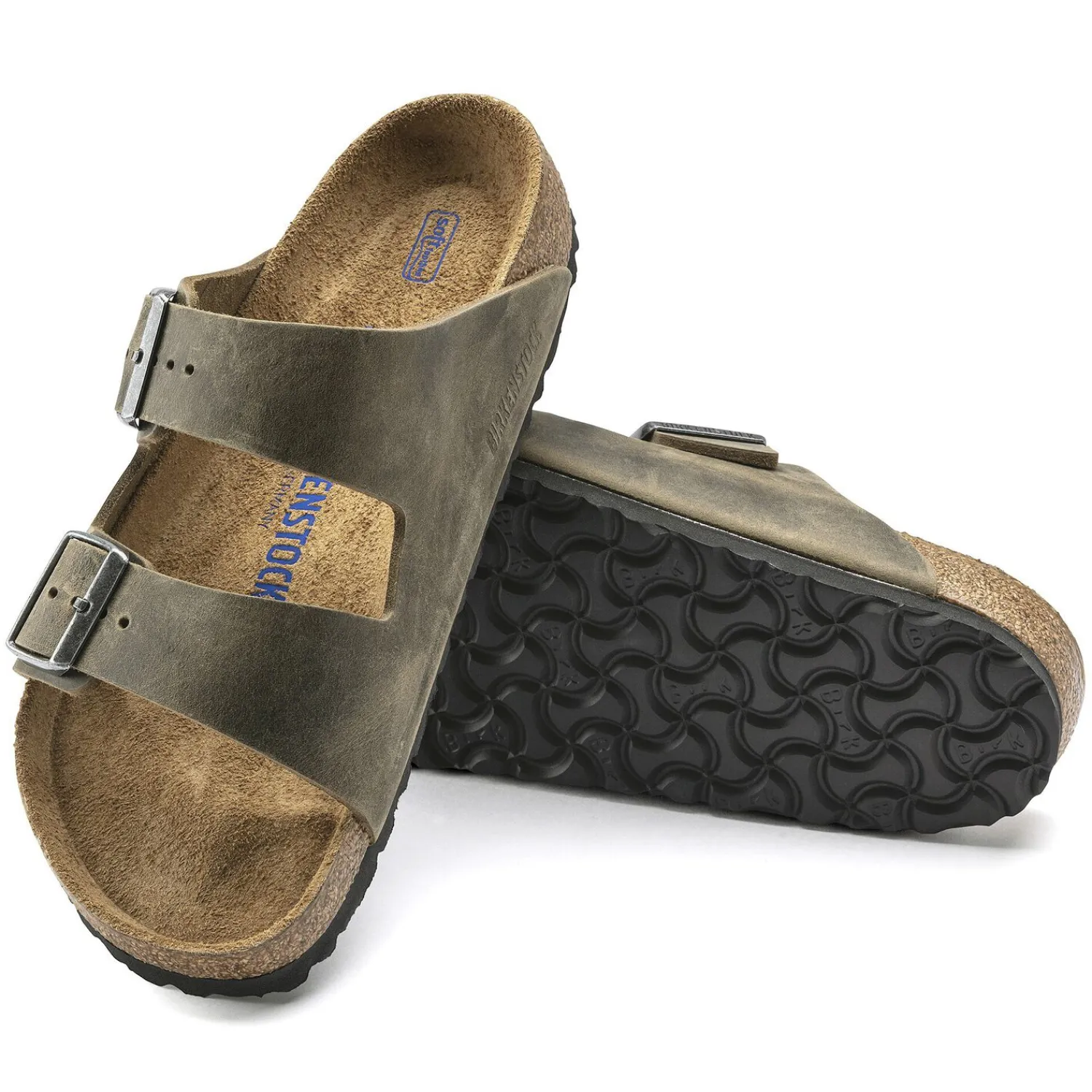 Heren Birkenstock Twee Riemen-Arizona Zacht Voetbed