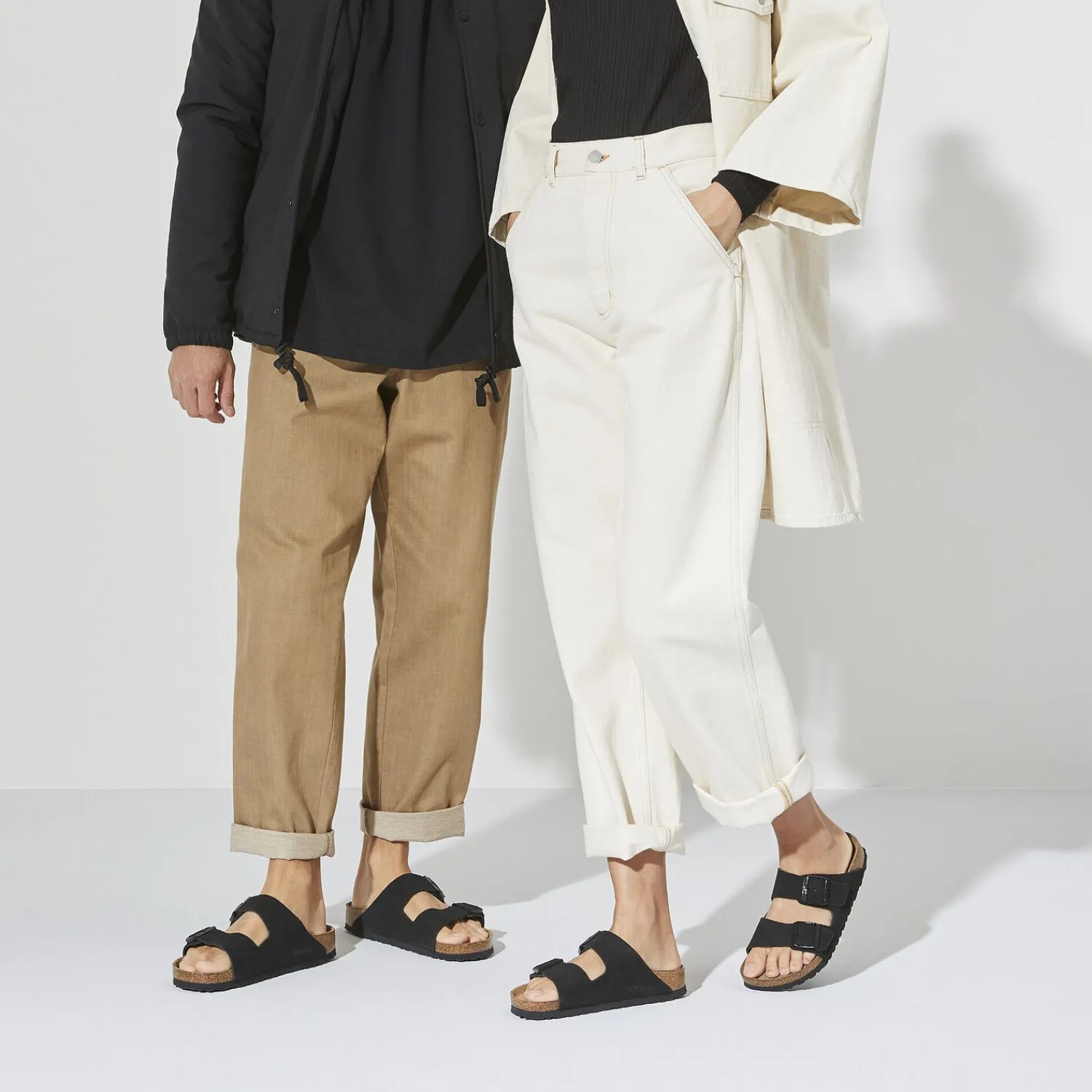 Heren Birkenstock Twee Riemen-Arizona Zacht Voetbed