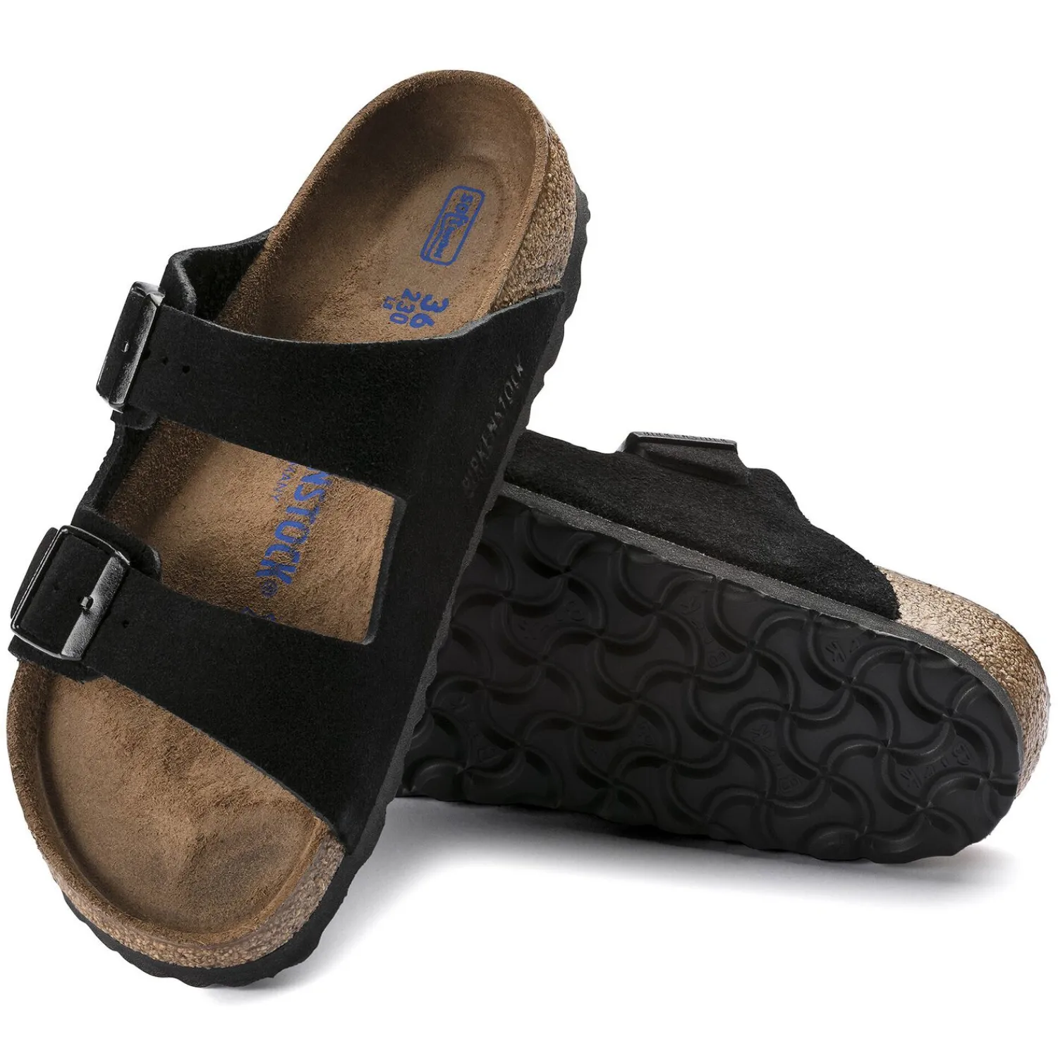 Heren Birkenstock Twee Riemen-Arizona Zacht Voetbed