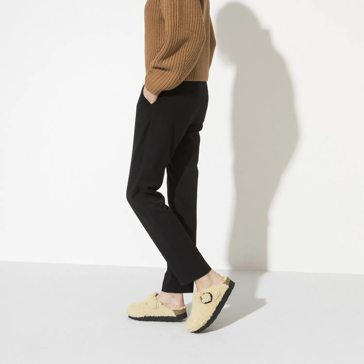 Dames Birkenstock Klompen En Muilen-Boston Big Buckle Platform