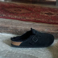 Heren Birkenstock Klompen En Muilen-Boston Lamsvel