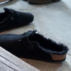 Heren Birkenstock Klompen En Muilen-Boston Lamsvel