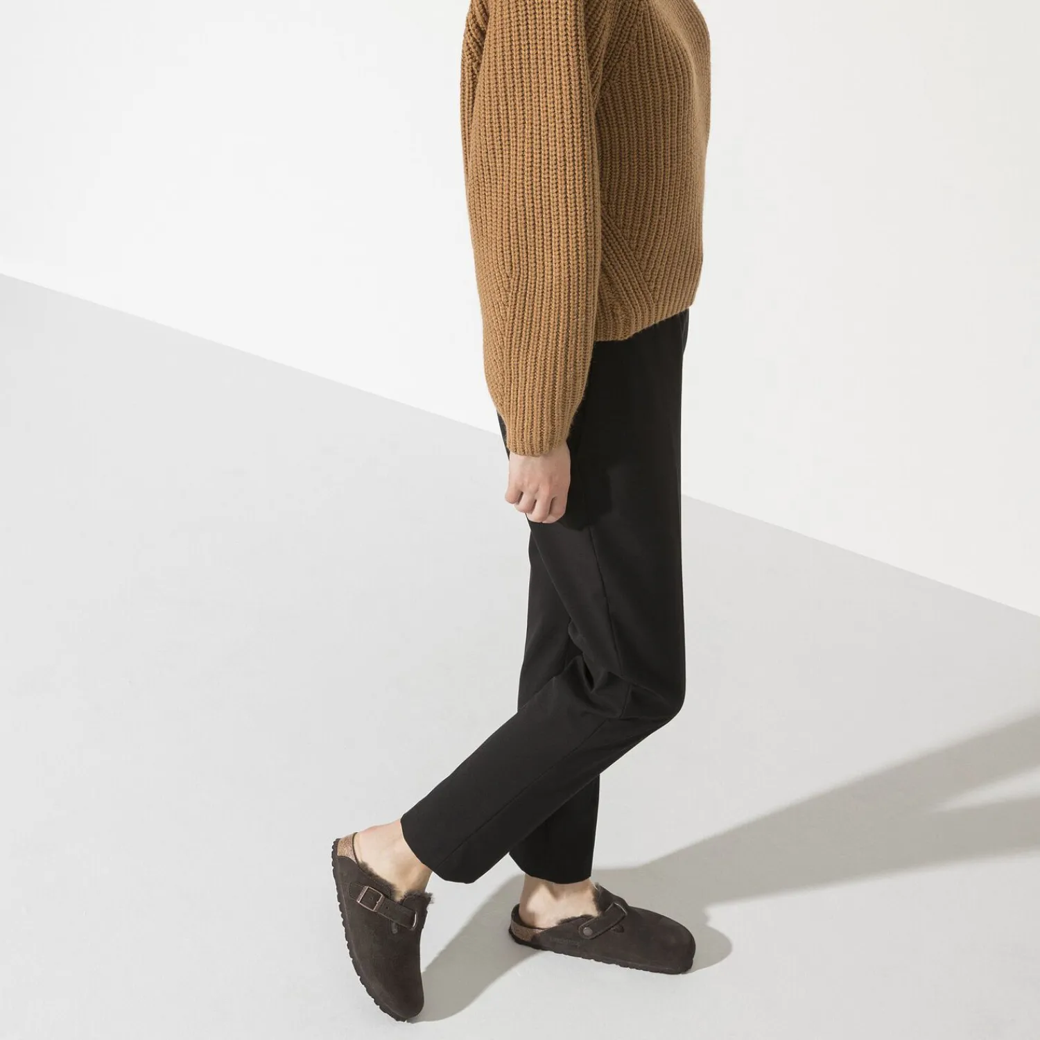 Heren Birkenstock Klompen En Muilen-Boston Lamsvel