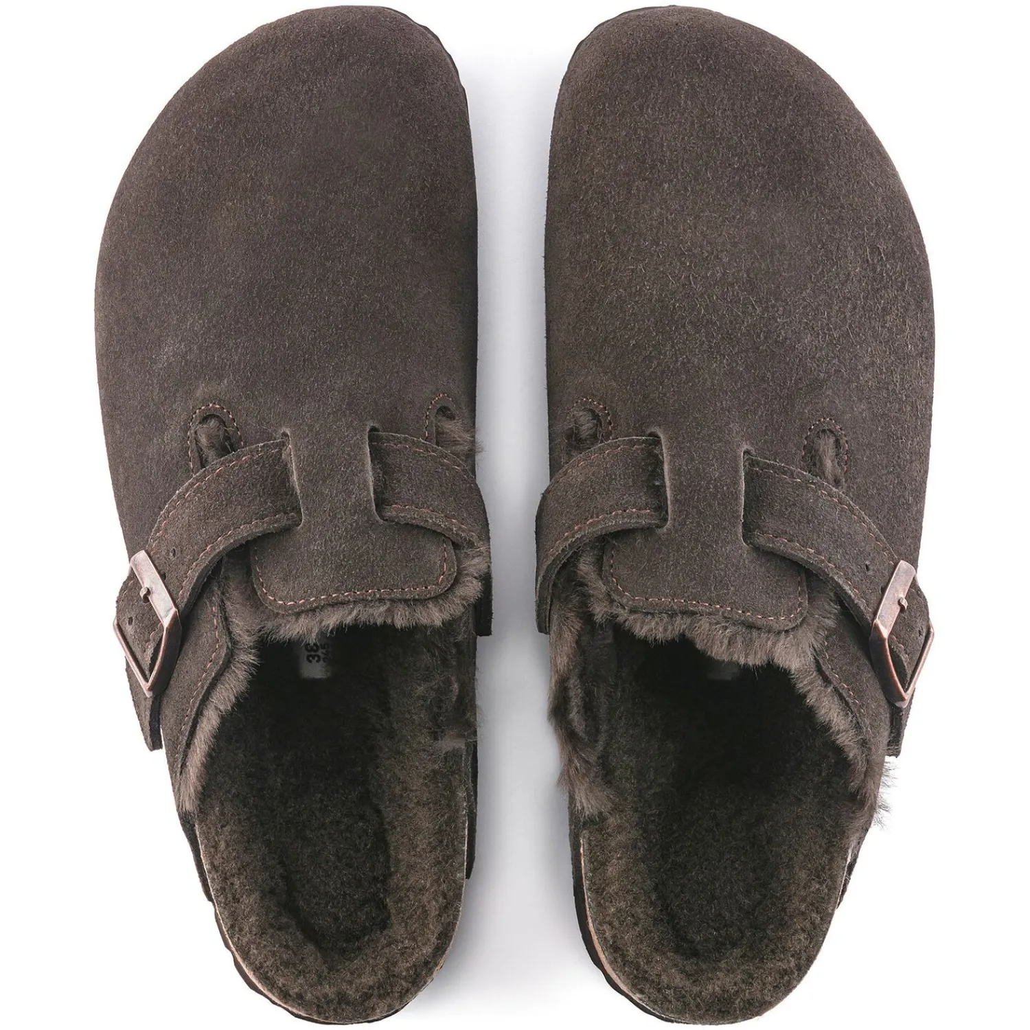 Heren Birkenstock Klompen En Muilen-Boston Lamsvel