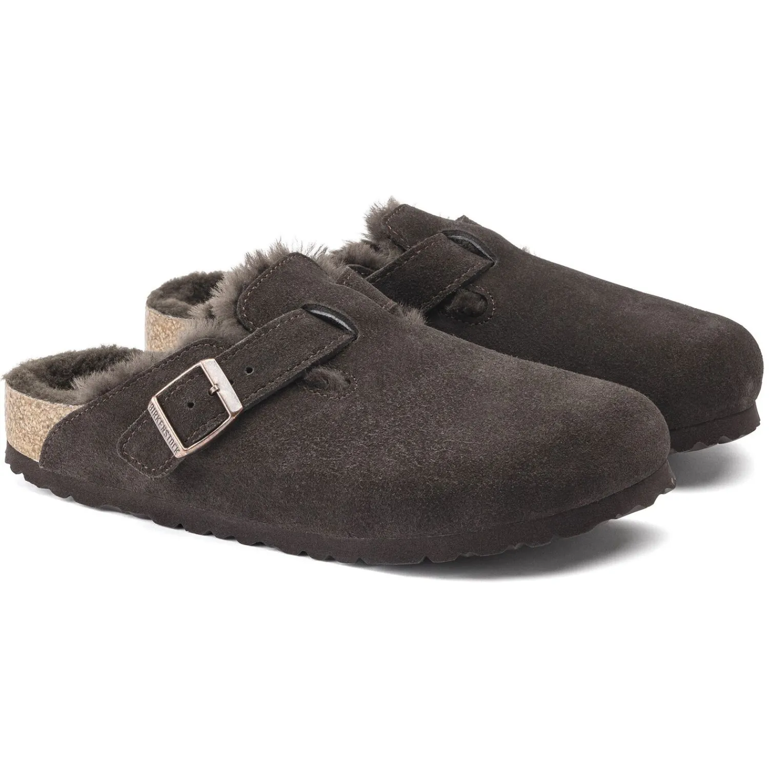 Heren Birkenstock Klompen En Muilen-Boston Lamsvel