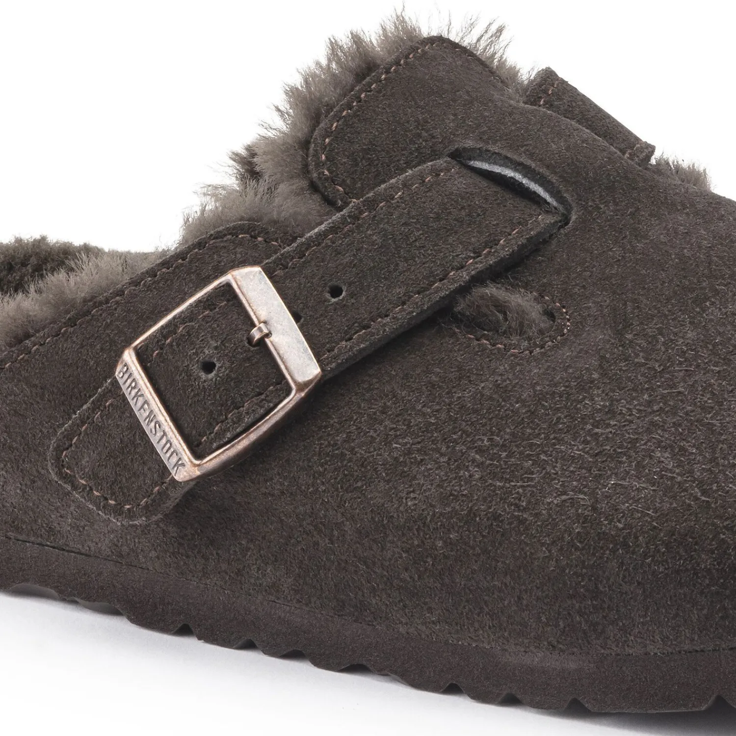 Heren Birkenstock Klompen En Muilen-Boston Lamsvel
