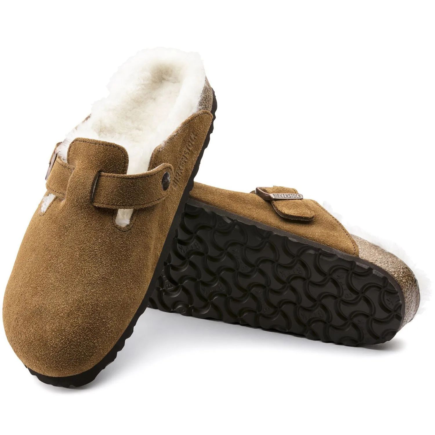 Heren Birkenstock Klompen En Muilen-Boston Lamsvel