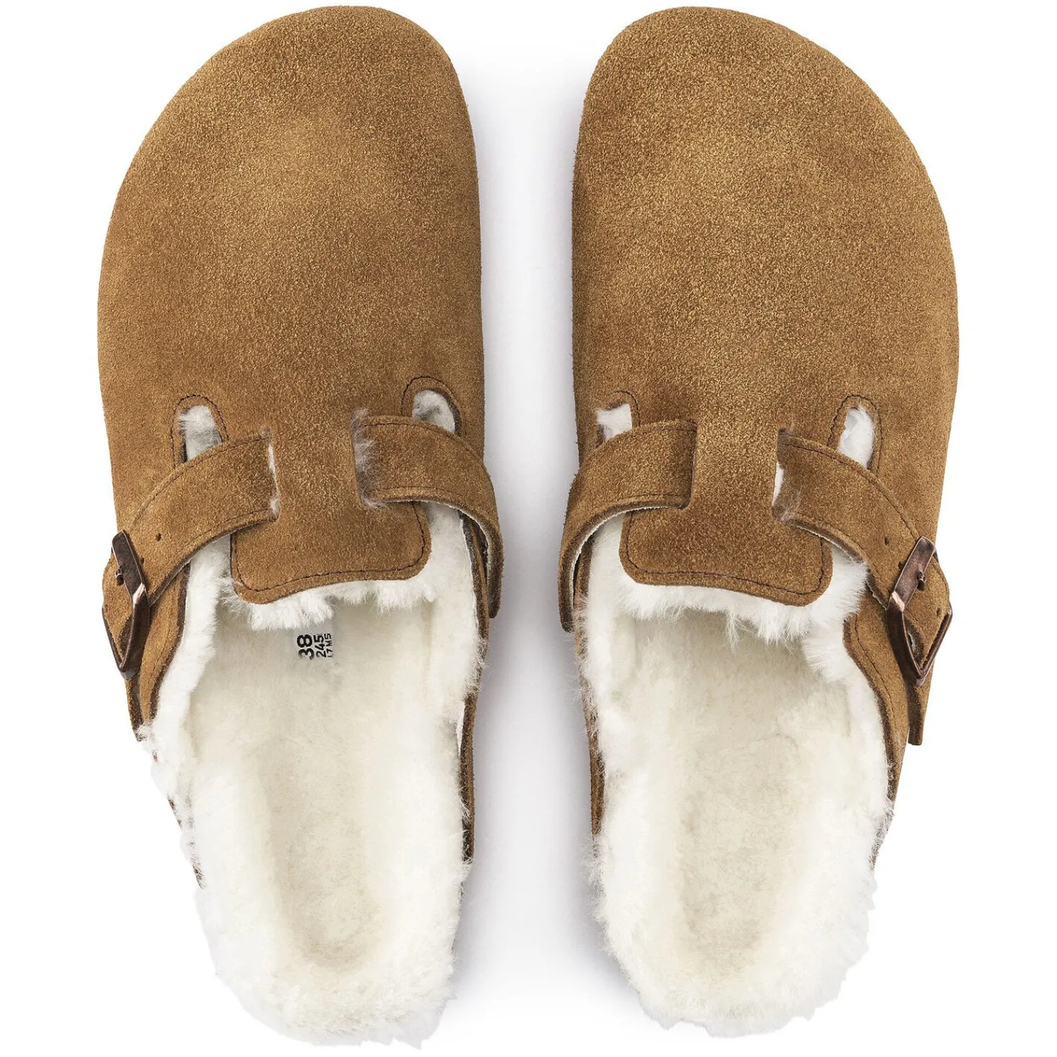 Heren Birkenstock Klompen En Muilen-Boston Lamsvel