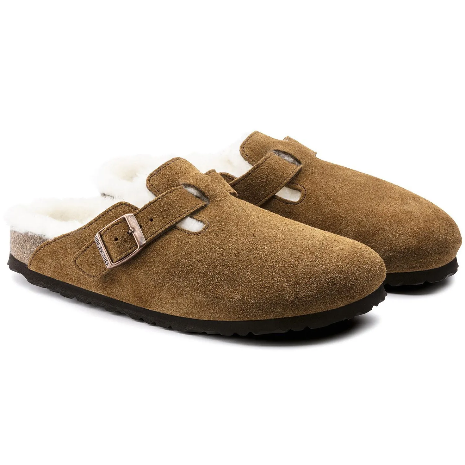 Heren Birkenstock Klompen En Muilen-Boston Lamsvel
