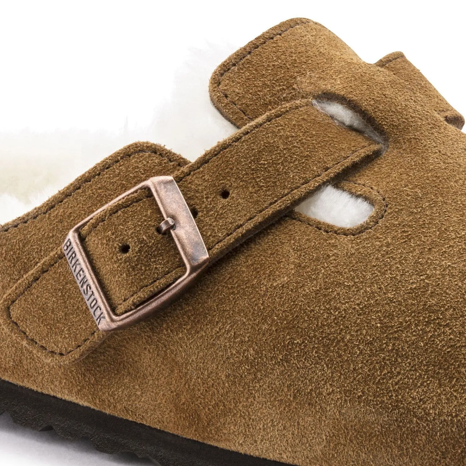 Heren Birkenstock Klompen En Muilen-Boston Lamsvel