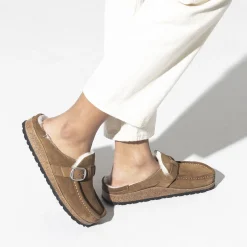Dames Birkenstock Klompen En Muilen-Buckley Lamsvel