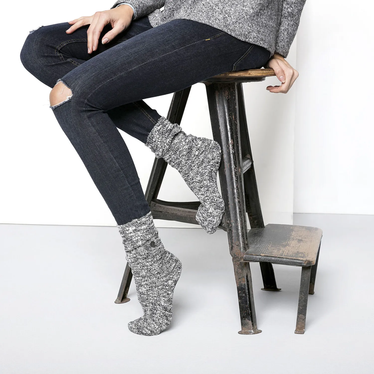 Heren Birkenstock Sokken-Cotton Slub Dames