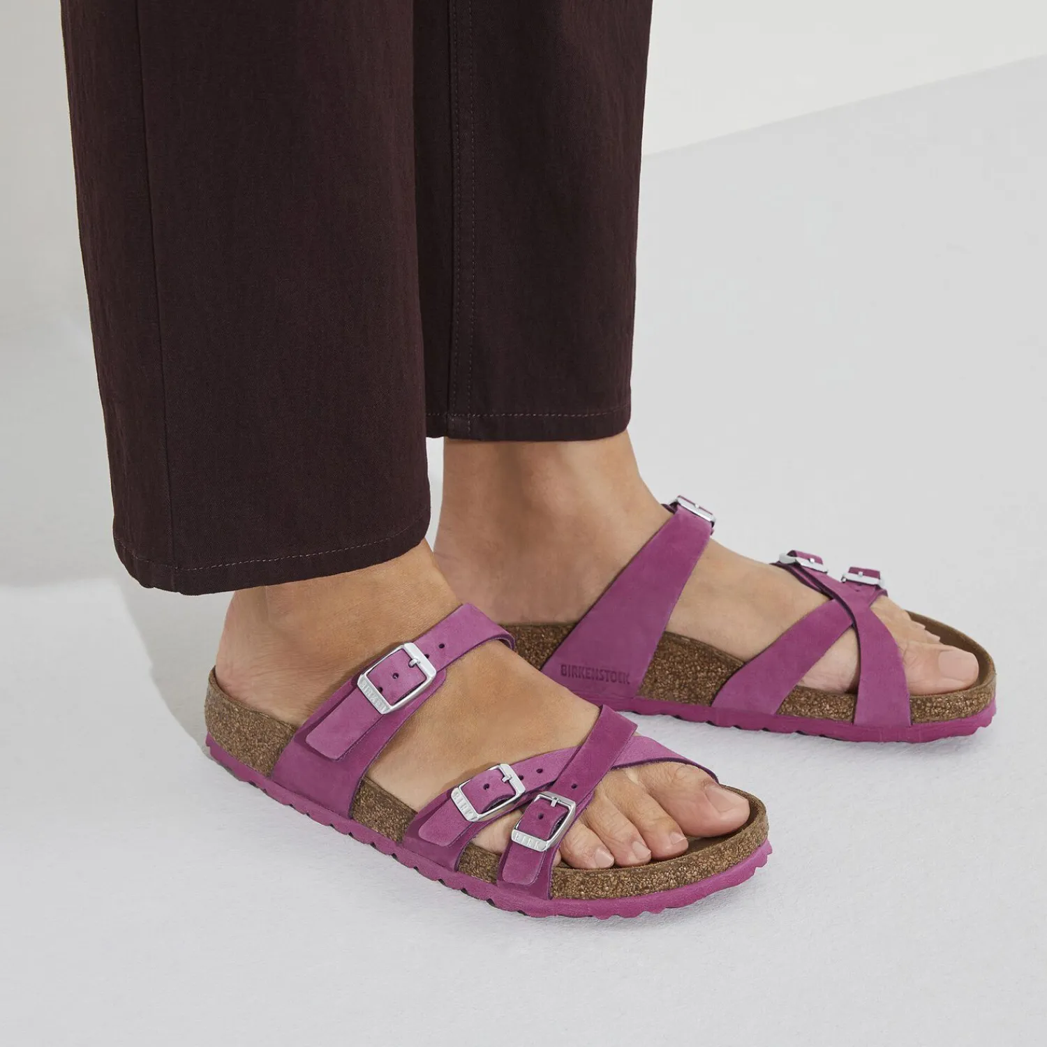 Dames Birkenstock Meer Riemen-Franca Zacht Voetbed