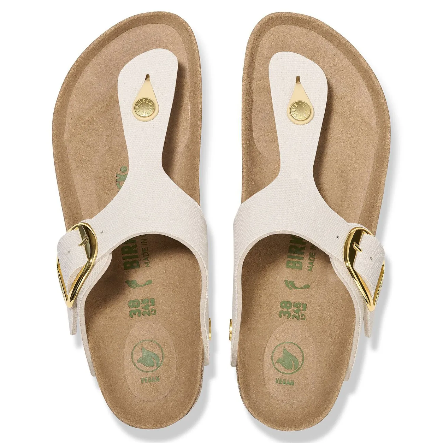 Dames Birkenstock Teensandalen En -Slippers-Gizeh Big Buckle Rivet Logo