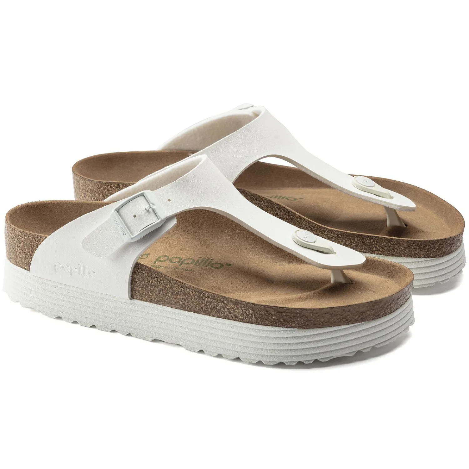 Dames Birkenstock Plateau-Gizeh Platform Veganistisch