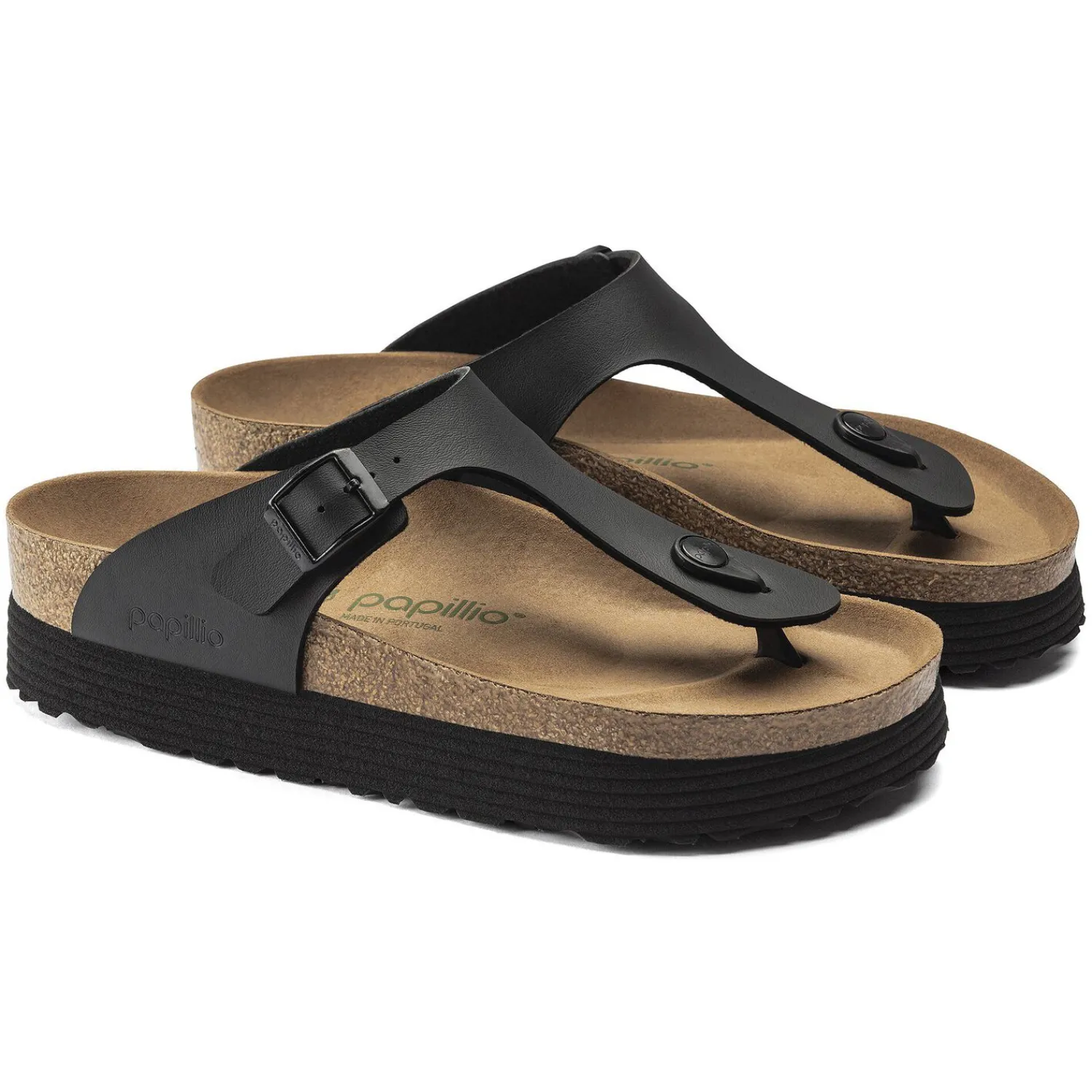 Dames Birkenstock Plateau-Gizeh Platform Veganistisch