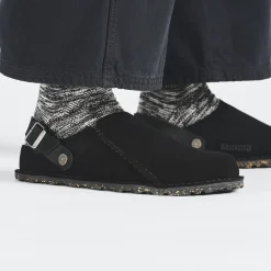 Heren Birkenstock Pantoffels-Lutry Premium Suede
