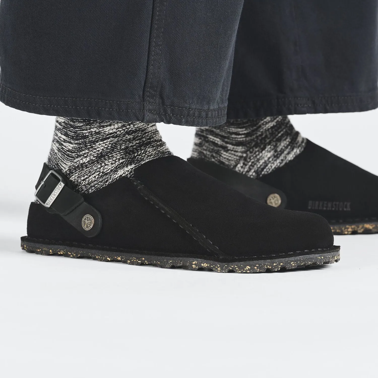 Heren Birkenstock Pantoffels-Lutry Premium Suede