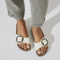 Dames Birkenstock Een Riem-Madrid Vegan Big Buckle