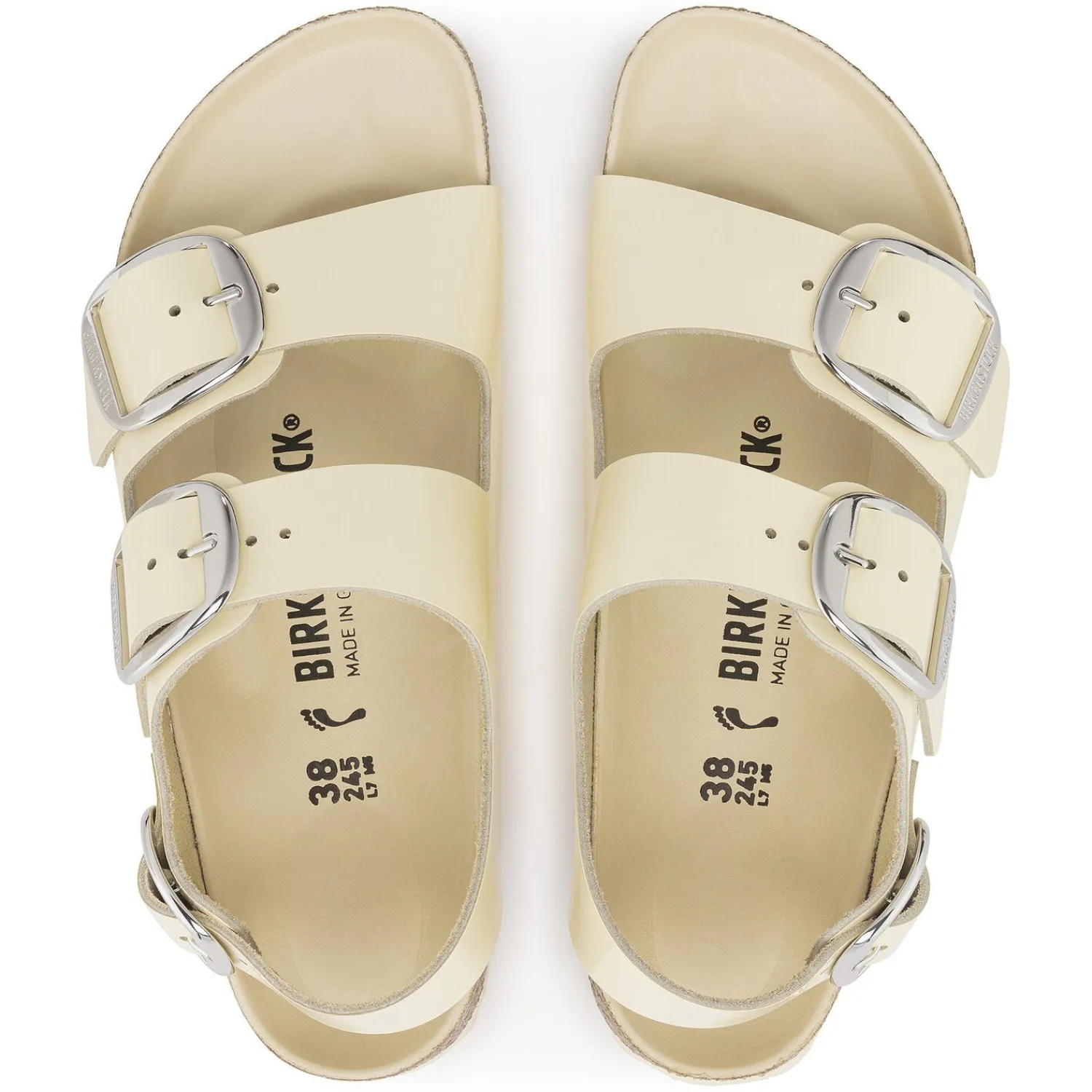 Dames Birkenstock Met Hielriem-Milano Big Buckle