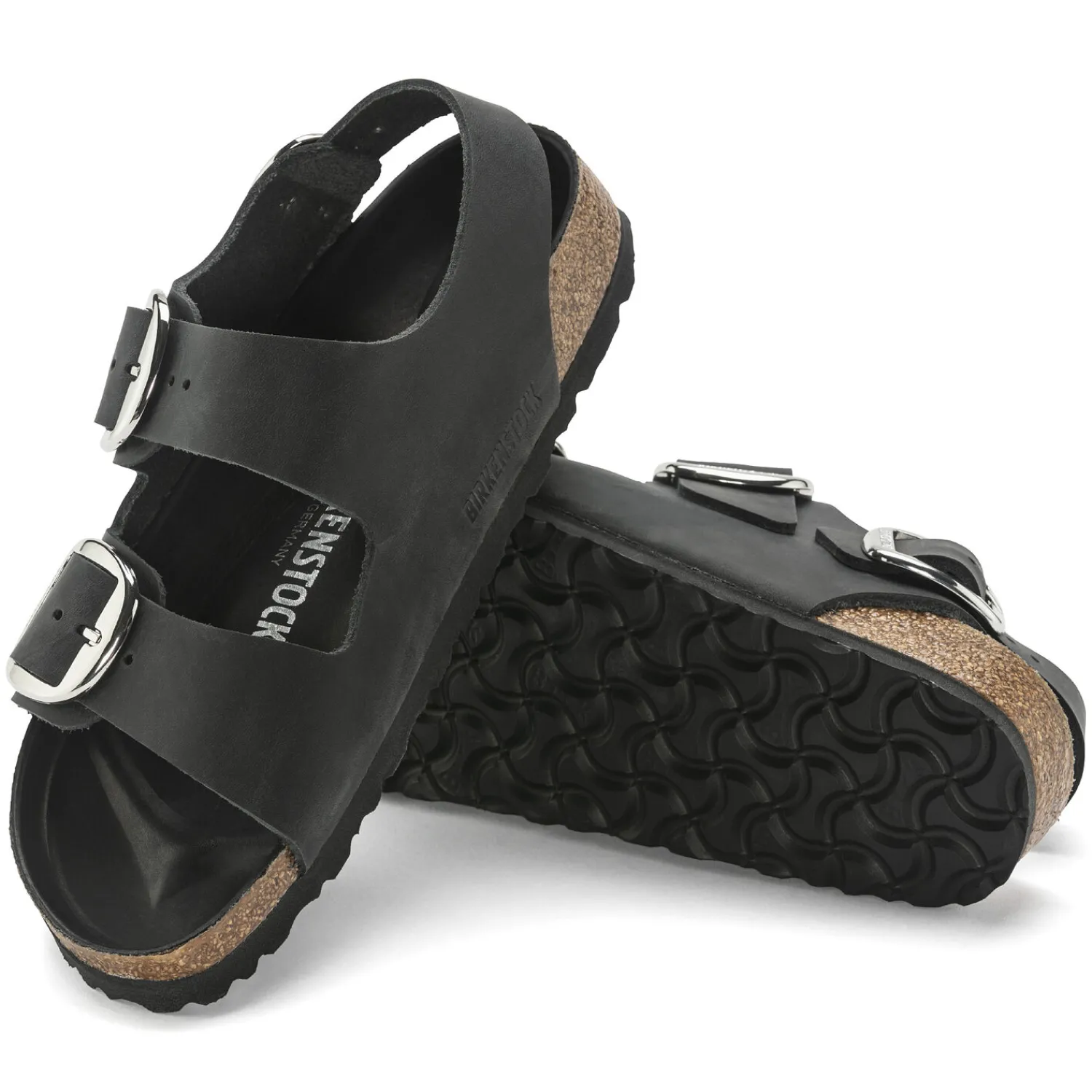 Dames Birkenstock Met Hielriem-Milano Big Buckle