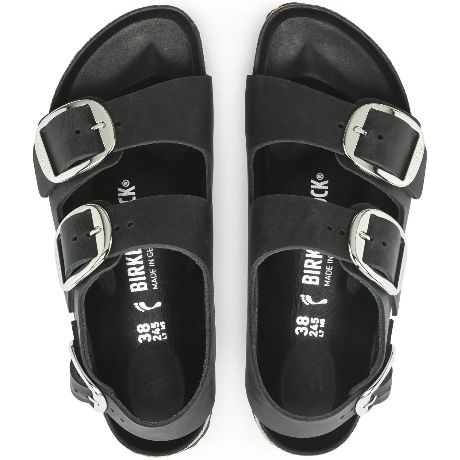 Dames Birkenstock Met Hielriem-Milano Big Buckle