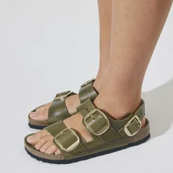 Dames Birkenstock Met Hielriem-Milano Big Buckle