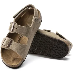 Kinderen Birkenstock Klittenbandsandalen-Milano Hl Suede Kids