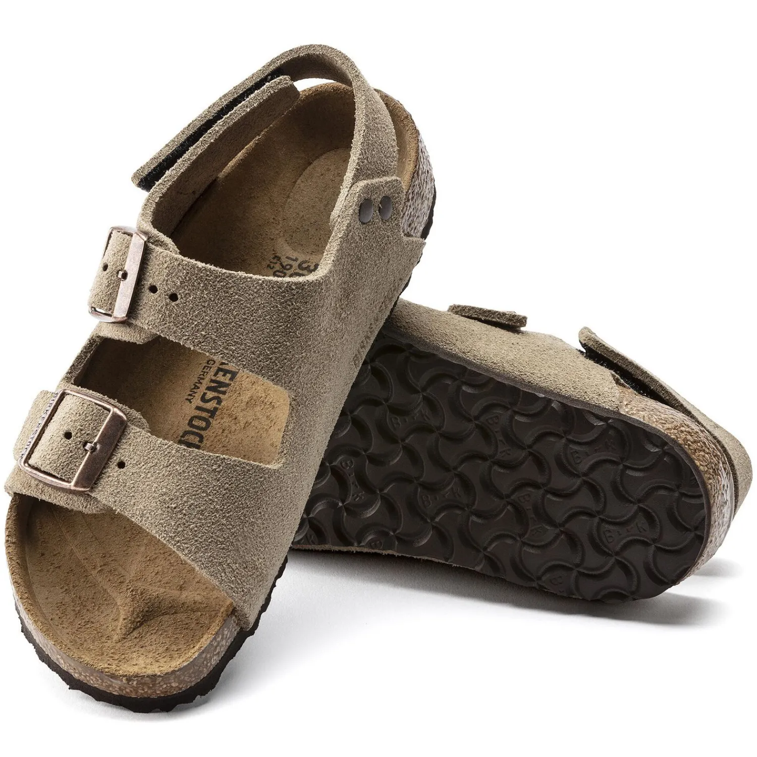 Kinderen Birkenstock Klittenbandsandalen-Milano Hl Suede Kids